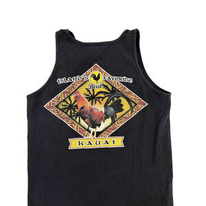 Kauai Rooster Shirt Mens Medium Tank Top Hawaii Chicken Island Bird Graphic